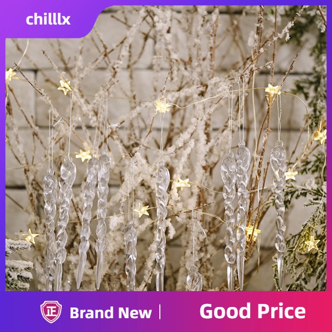 【chilllx】Christmas Decorations Icicle Pendant Christmas Tree Decoration