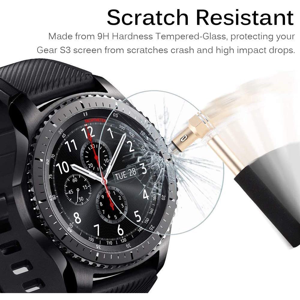 1 kính cường lực HD trong suốt bảo vệ màn hình đồng hồ Samsung Galaxy Watch 46mm 42mm