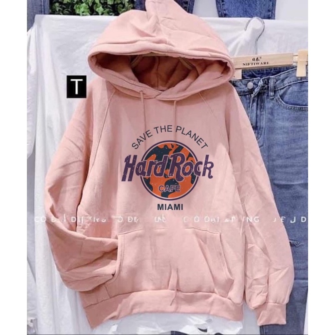 [ Rẻ vô địch ] Áo hoodie nỉ form rộng mũ hai lớp - Harock