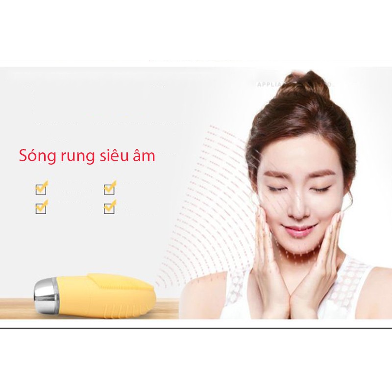 Máy rửa mặt rung bằng sóng siêu âm KM1069Z cho khuôn mặt tươi trẻ