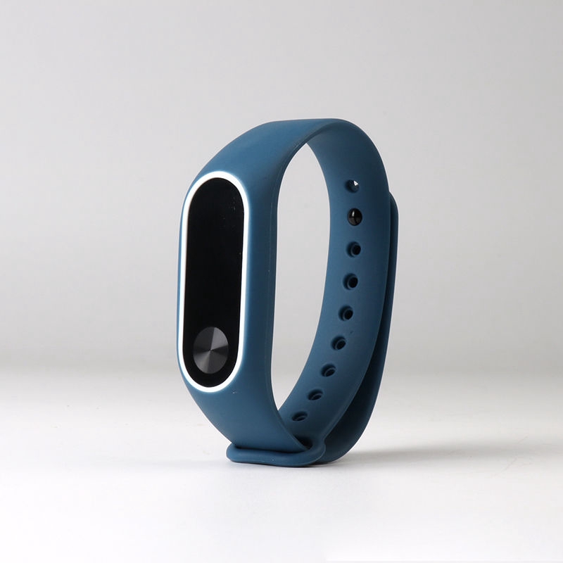 Dây Đeo Thay Thế Chất Liệu Silicon Màu Trơn Cho Xiaomi Mi Band 2