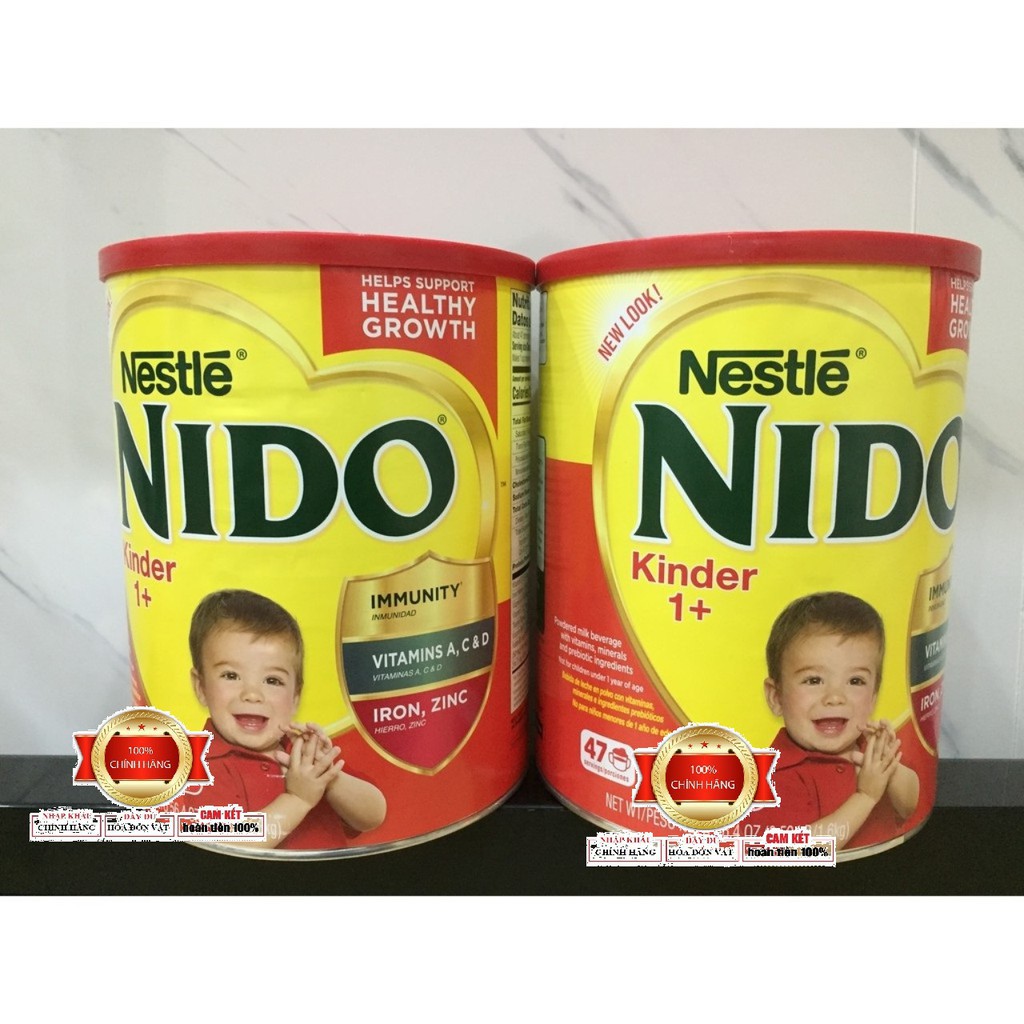 Sữa nido nắp đỏ 1,6kg, 2,2kg date xa