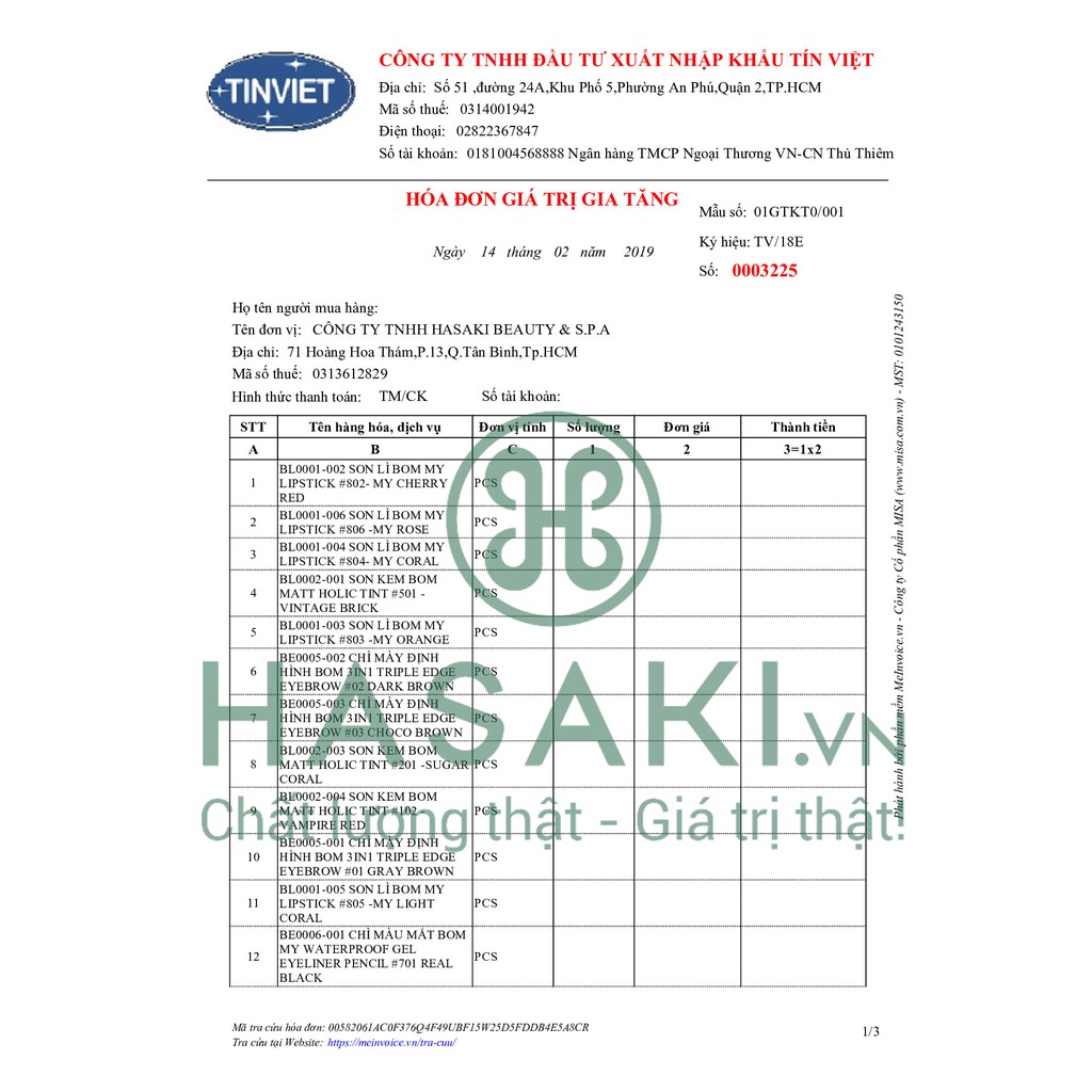 Son Kem Lì B.O.M Matt Holic Tint 8.5g