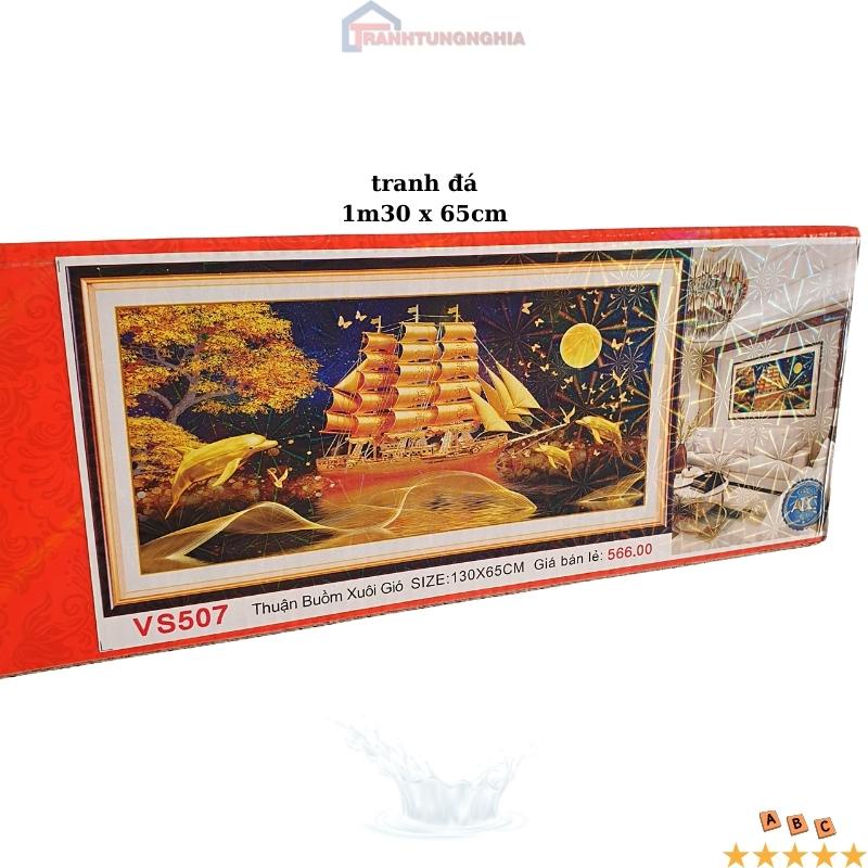 Tranh đính đá thuận buồm xuôi gió 1m30 x 65cm