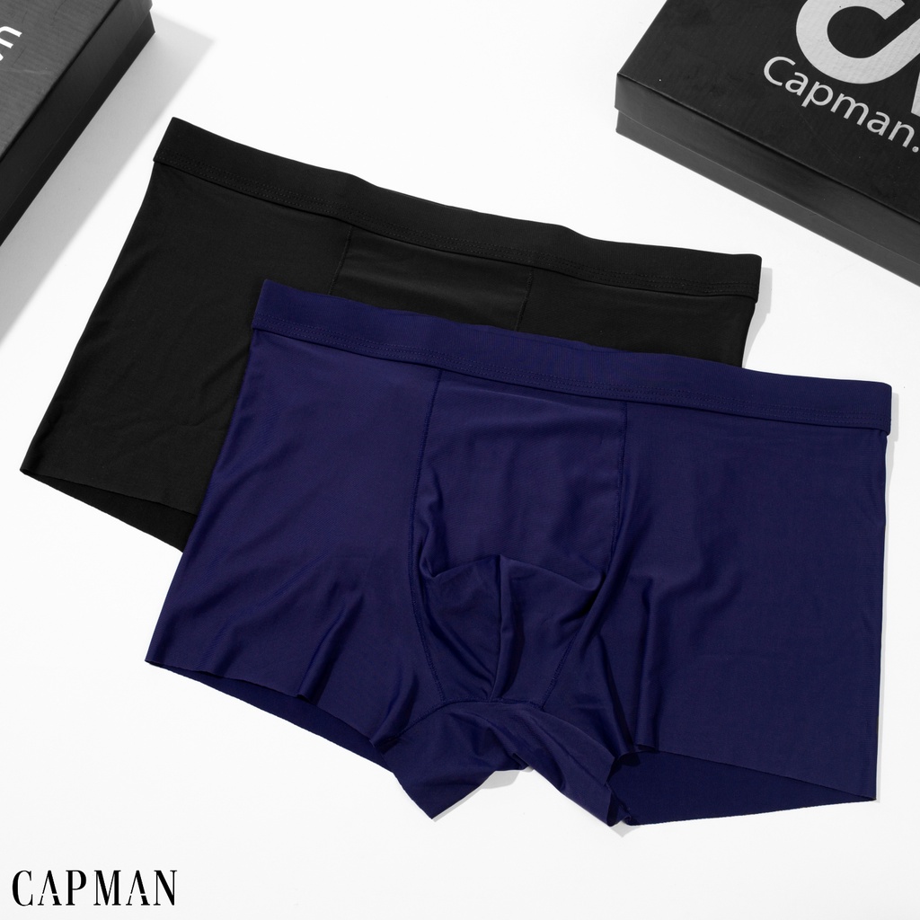 Quần lót đùi Boxer nam vải su thoáng khí, co giãn thoải mái cao cấp CAPMAN