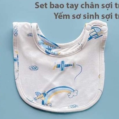 Yếm sơ sinh chất vải sợi tre bamboo by lil (BBY02)