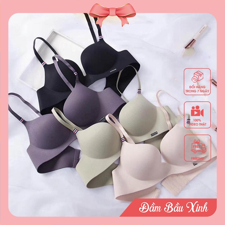 Áo bra su non đúc không gọng dây mảnh cài sau định hình vòng 1