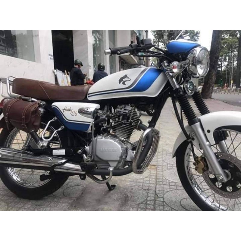 Chống đổ moto Inox loại dầy  Husky125,Gn125,YB125,Wolf125,Gd110