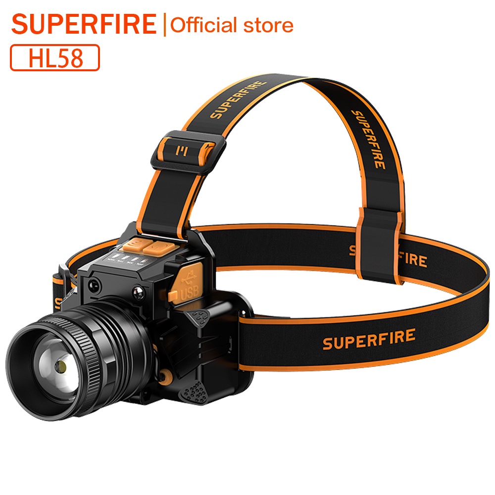 Đèn LED mini cầm tay Supfire HL56 / HL58 độ sáng cao 450LM dùng hỗ trợ chữa cháy / sử dụng ngoài trời