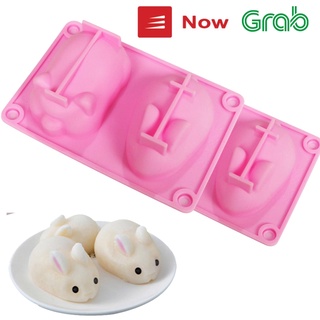 Khuôn silicone thỏ, heo làm thạch, pudding, kẹo dẻo, rau câu, socola cho bé
