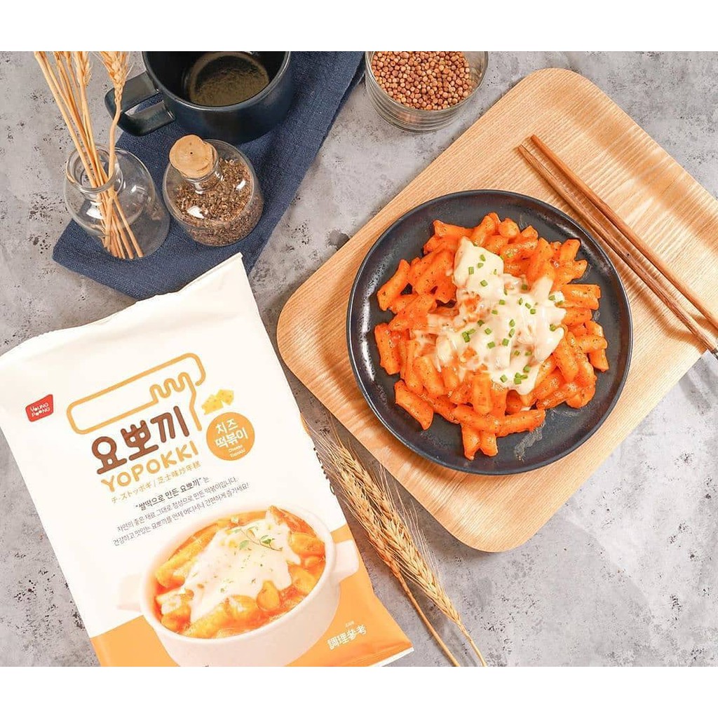 Combo 2 gói nhỏ vị phomai- Bánh gạo Hàn Quốc Tokpokki- 120g/ gói