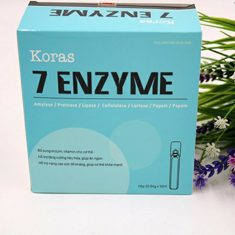 TPCN KORAS 7 ENZYME cung cấp enzyme, vitamin, giúp tiêu hóa tốt, nâng sức đề kháng...