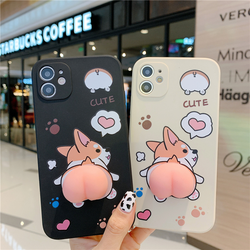 Ốp điện thoại mềm họa tiết corgi cho iPhone 7/8 Plus X XR XS 11 12 13ProMax SE 2020 11 Pro Xs Max