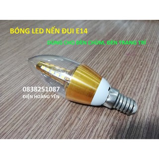 2 BÓNG LED NẾN ĐUI E14,E27 5W
