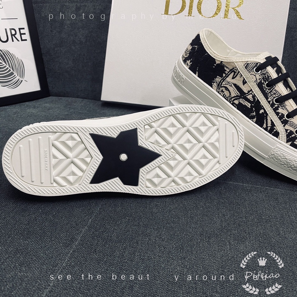 Giày Thể Thao Vải Cotton Thêu Họa Tiết Nghệ Thuật Thời Trang 2022