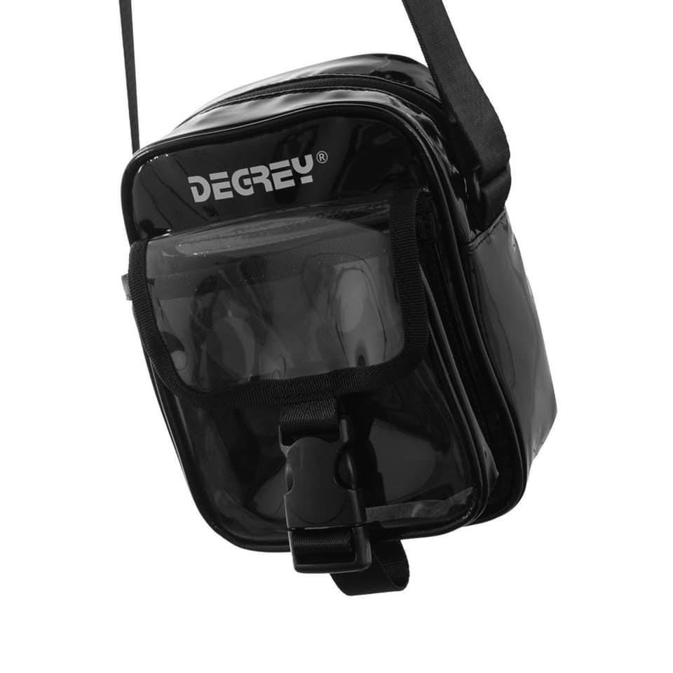 Túi đeo chéo Degrey Unisex 💟 Shoulder Bag Degrey Freestyle 💟 Màu Đen Trắng chất liệu da PU bóng sáng