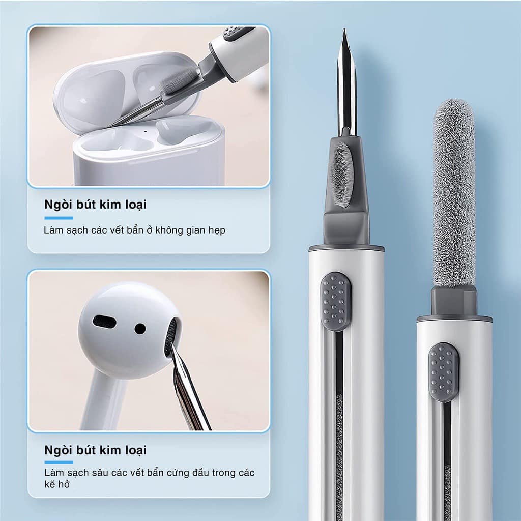 Bộ dụng cụ bút vệ sinh tai nghe đa năng Bluetooth Airpods Pro /1 2 - Mon Store