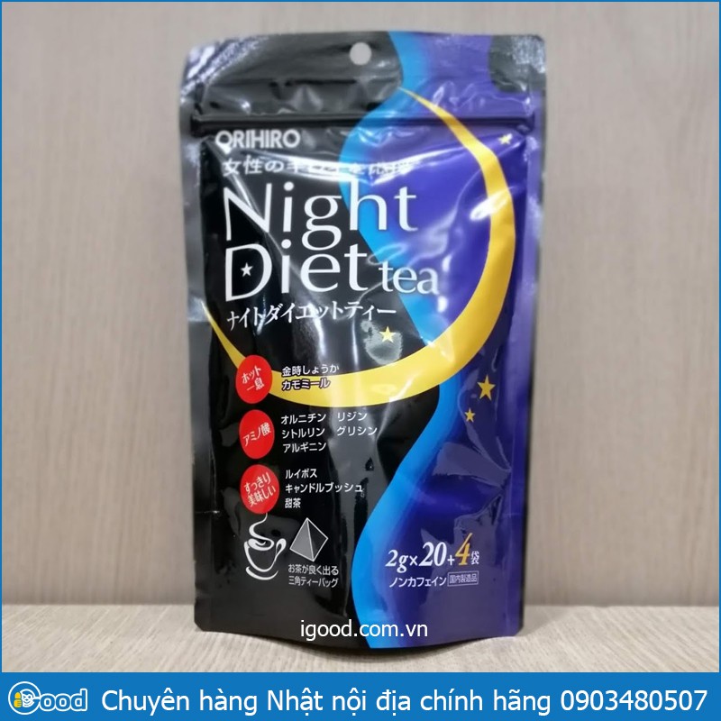 Trà Đêm Orihiro Night Diet Tea giảm cân Nhật Bản (date 2022)