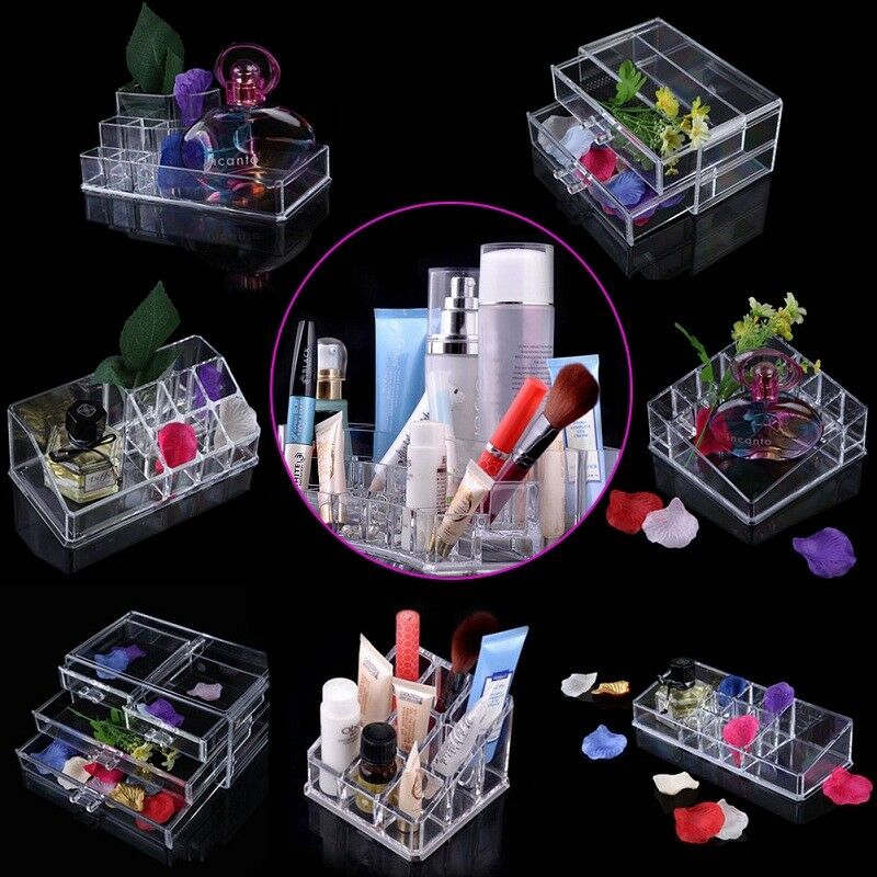 Hộp Đựng Bông Tẩy Trang Bằng Acrylic Trong Suốt Sáng Tạo