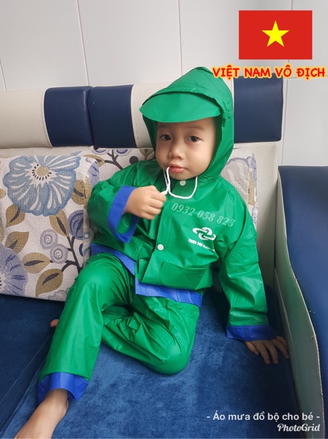 Bộ quần áo mưa cho bé từ 0-2 tuổi - size số 1