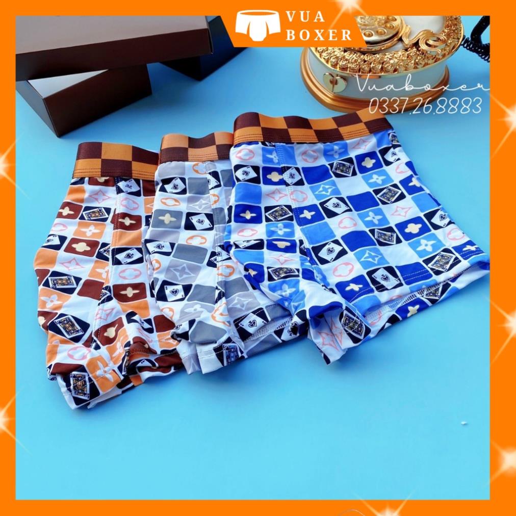 Quần Lót Nam Boxer LOUISVUTON Quần Sịp Nam Thun Lạnh Kháng Khuẩn Nhanh Khô Siêu Co Dãn Độ Bền Cao LV-TL1