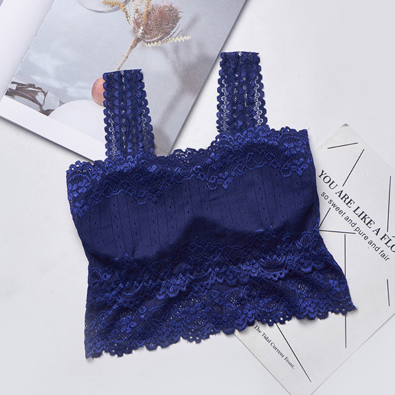 Sexy Women's Lace Vest Sexy One-Piece Casual Lace Embroidered Tube Top Corset Top | BigBuy360 - bigbuy360.vn