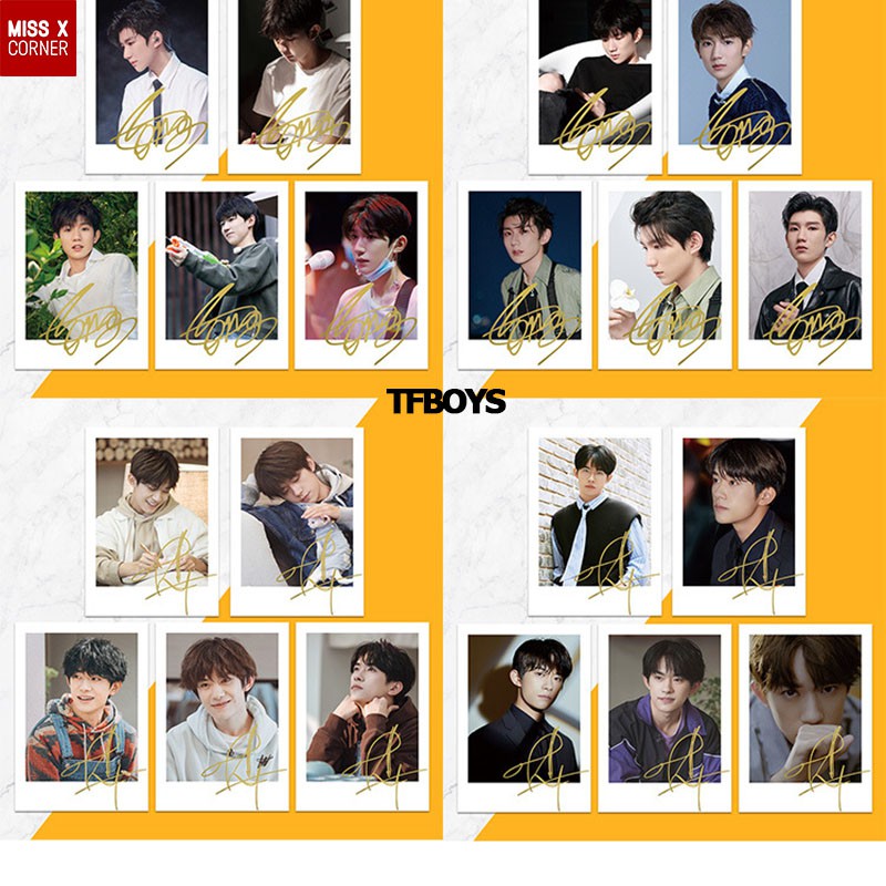 CÓ SẴN Set ảnh Polaroids Tiêu Chiến Vương Nhất Bác Thái Từ Khôn BJYX Bác Quân Nhất Tiêu TFBoys Vương Tuấn Khải PKL02-01