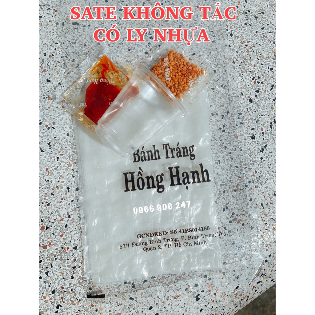 Bánh tráng sate tắc hồng hạnh - chấm sốt me - bơ đậu phộng hành phi - ảnh sản phẩm 5