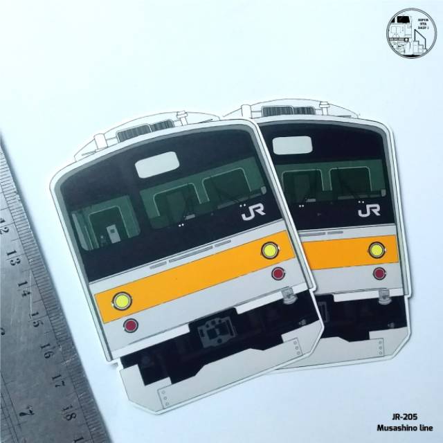 Sticker Dán Trang Trí Xe Hơi Krl Jr-205 Musashino Line