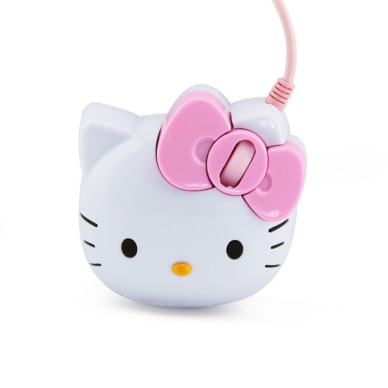 Chuột chơi game hình Hello Kitty có dây cắm USB 2.0