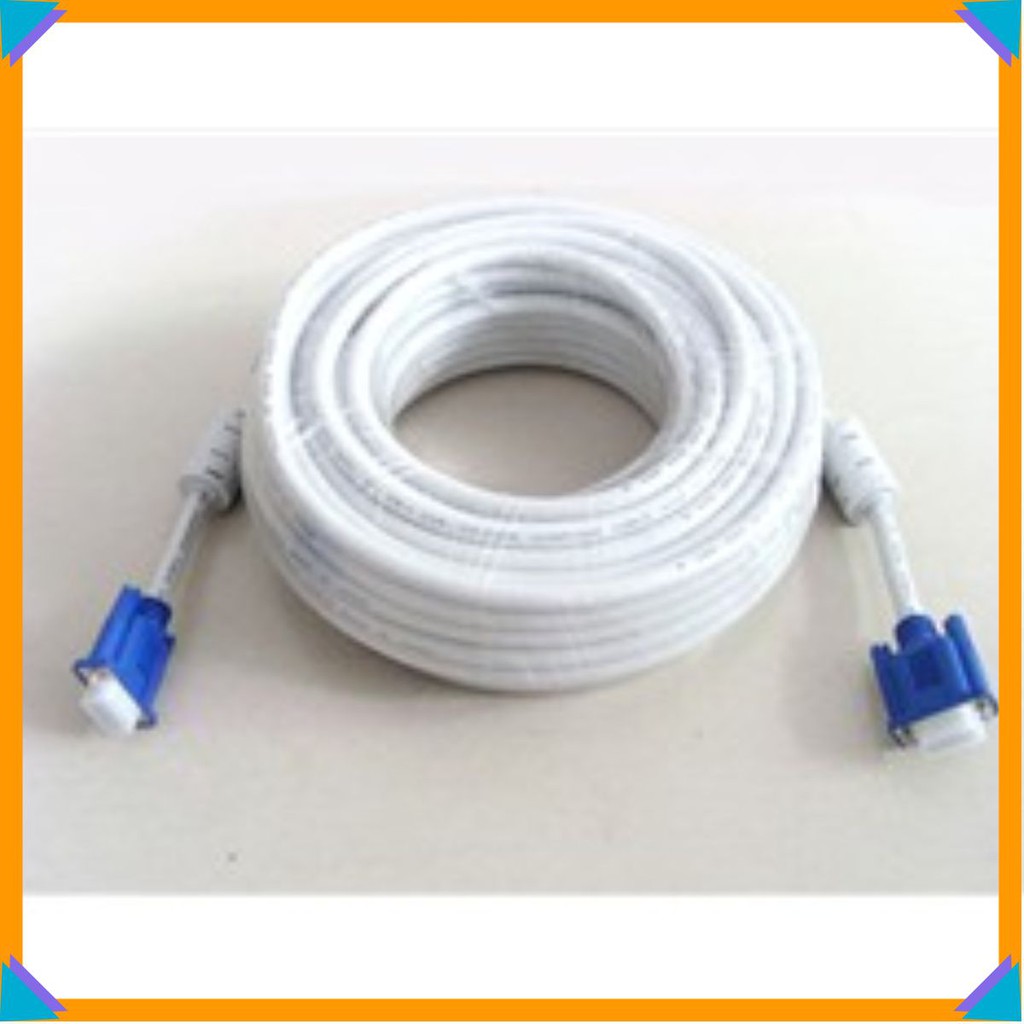 DÂY VGA 10M TRẮNG [Rẻ nhất]