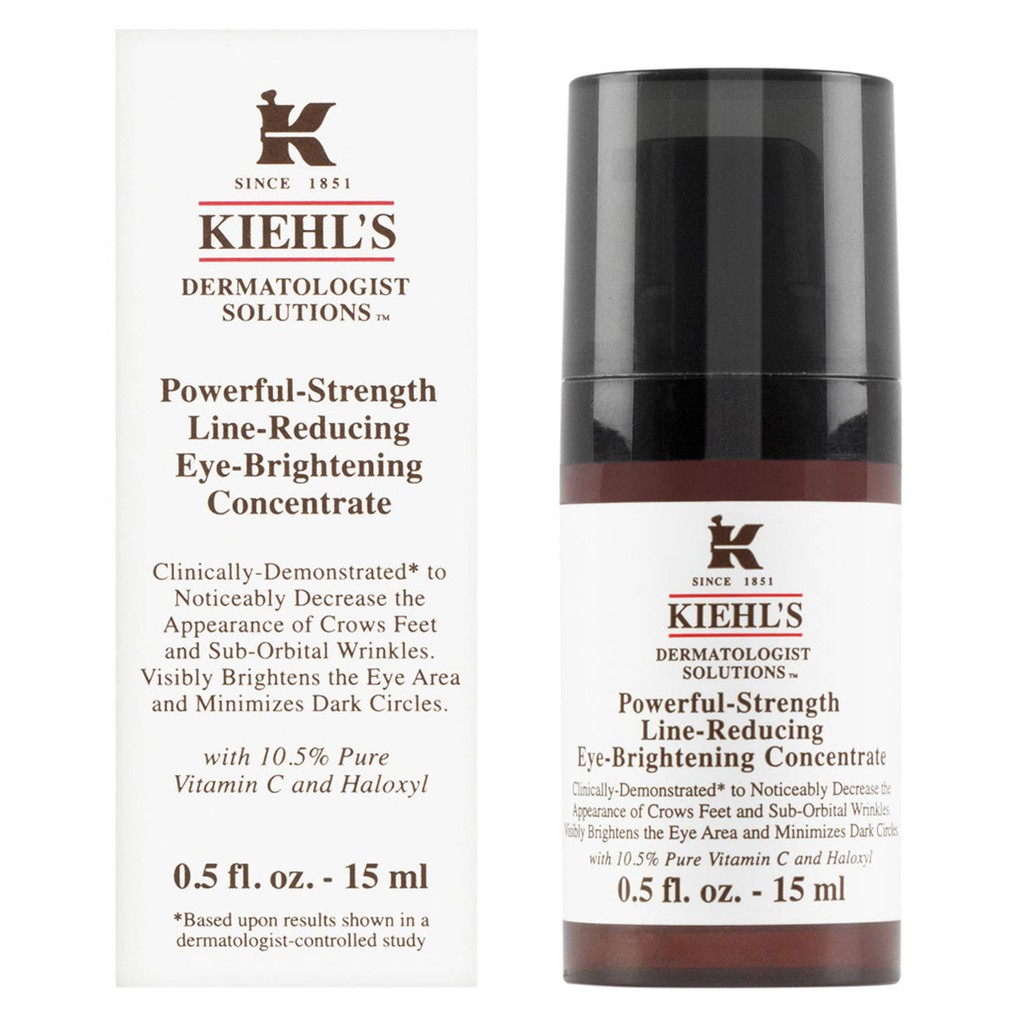 [ Thanh Lý ] Kiehl's - Tinh chất dưỡng da vùng mắt Powerful-Strength Line-Reducing Eye-Brightening Concentrate