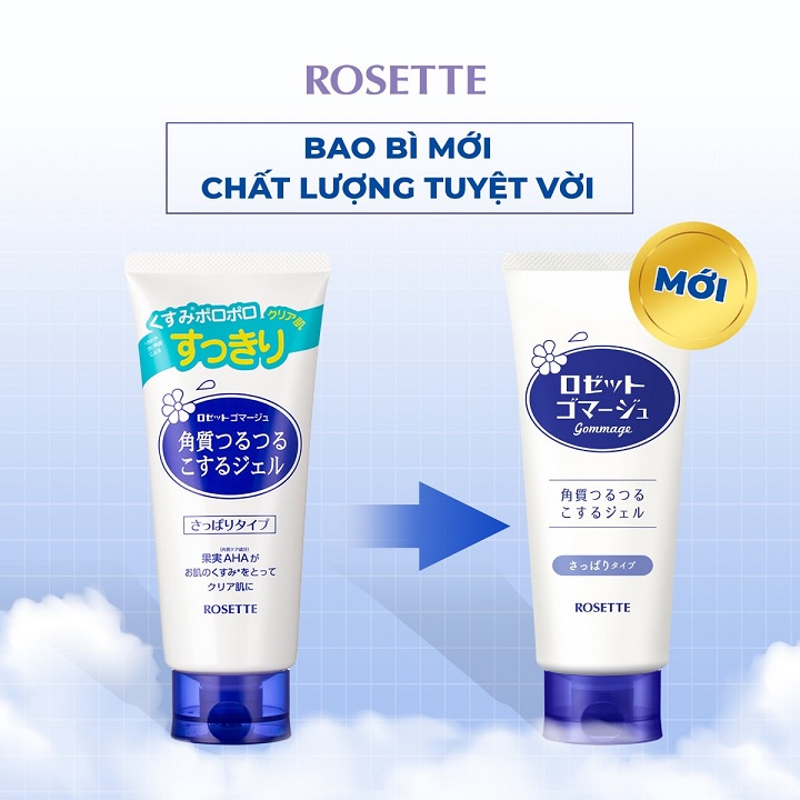 [ Chính Hãng ] Gel tẩy tế bào chết Rosette Gommage Peeling Gel Nhật Bản