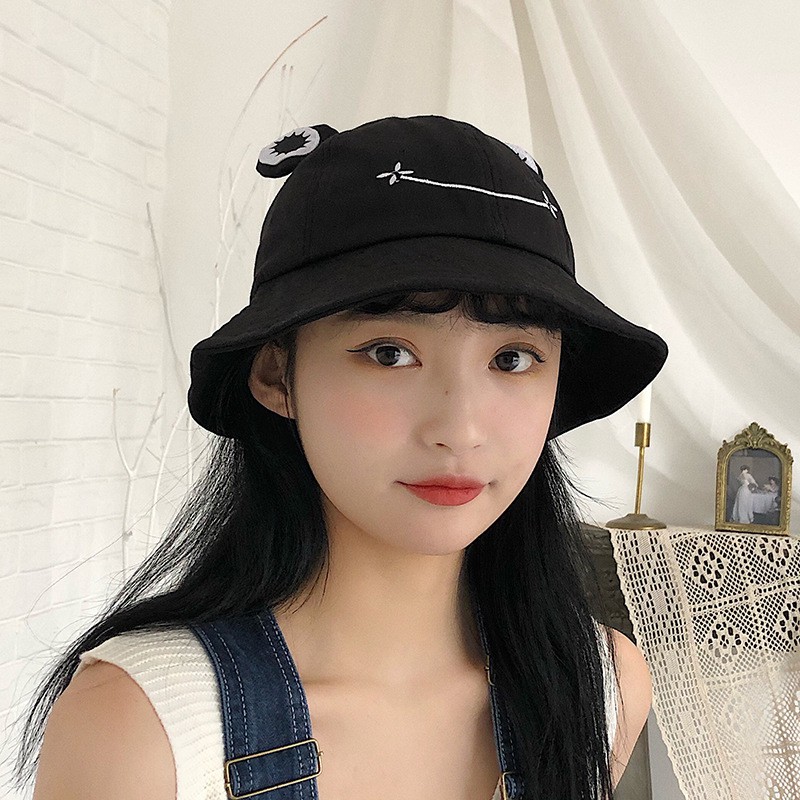 Nón mũ bucket nữ tai bèo hình ếch - nc140