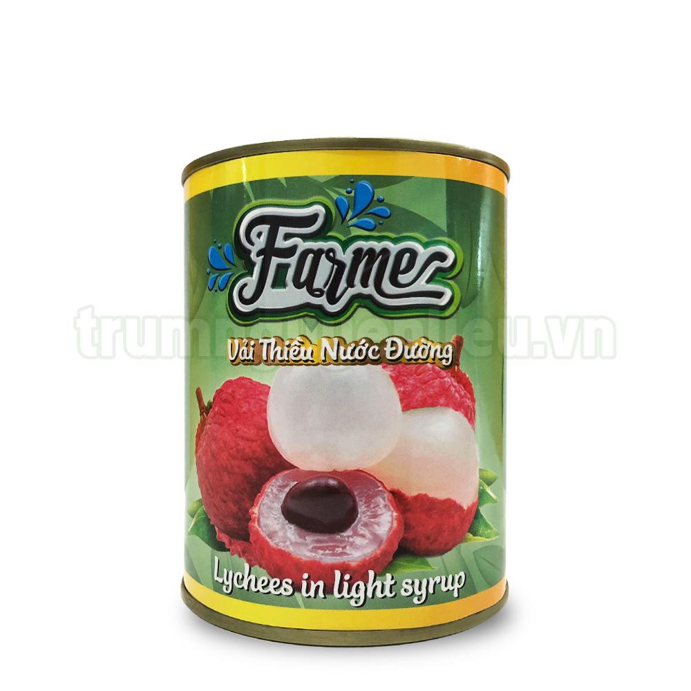 Vải thiều nước đường Farme 560gr