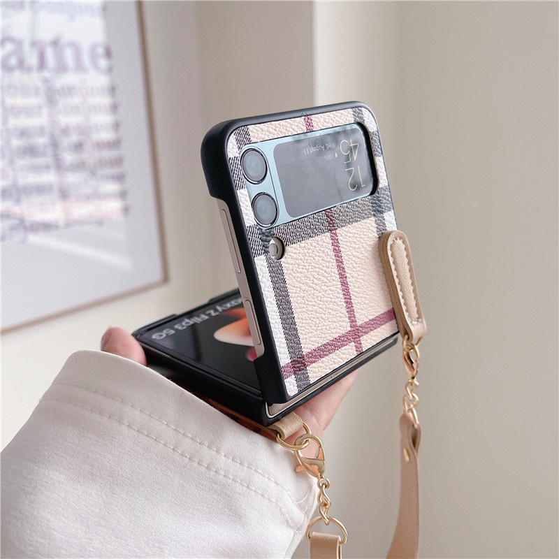 Ốp Điện Thoại Da PU Dạng Túi Xách Hình Gấu Thời Trang Chống Sốc Cho Samsung Galaxy Z Flip 3 5G Flip3 Zflip3 Z Flip3 Z3