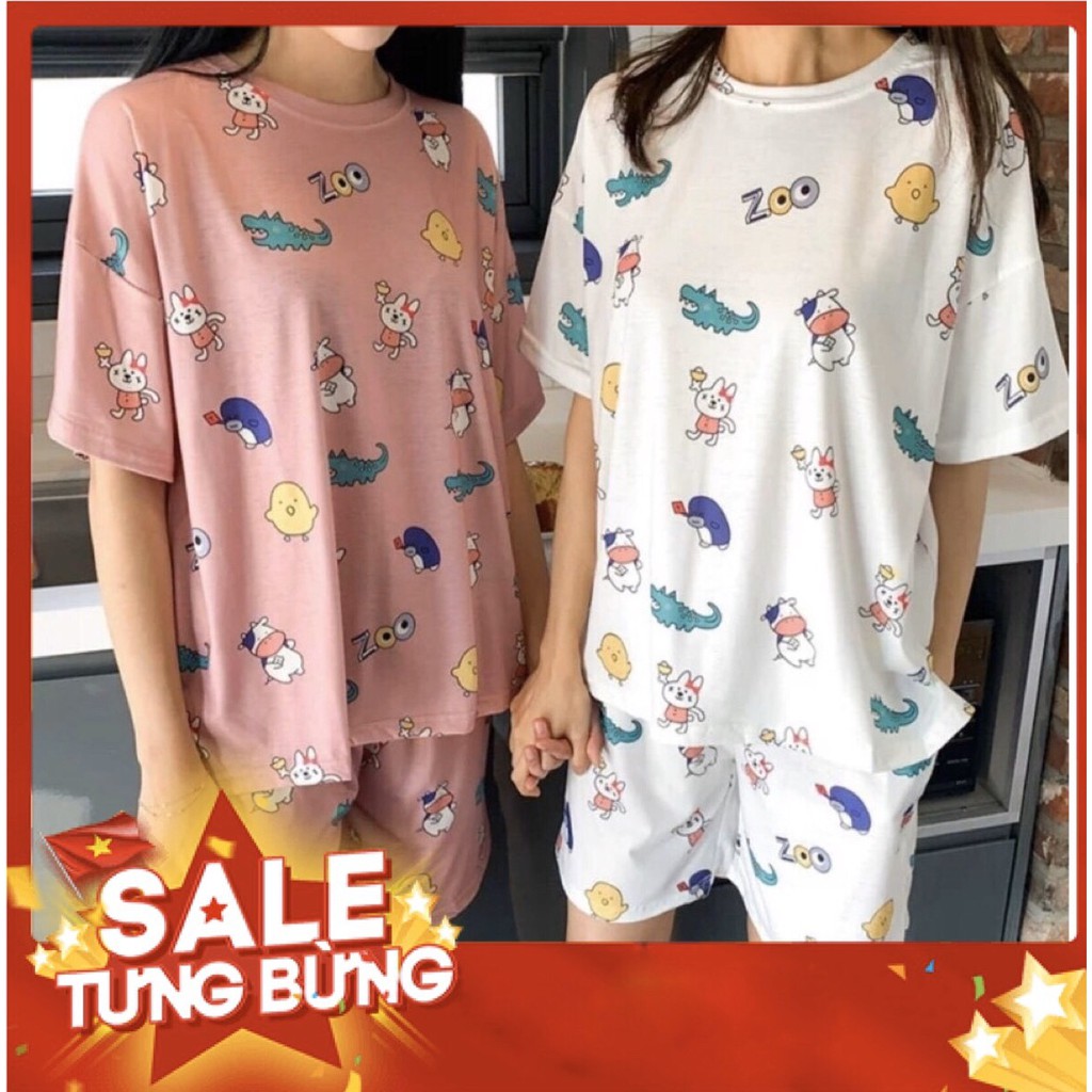 [Bao Chất, Bao rẻ] Sét Đồ Bộ Thun Lửng Oversize Siêu Hot
