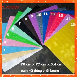 (DÀY ĐỦ 4mm)XỐP DÁN TƯỜNG CAO CẤP 3D, KT 77 x 70cm CAM KẾT RẺ NHẤT THỊ TRƯỜNG.