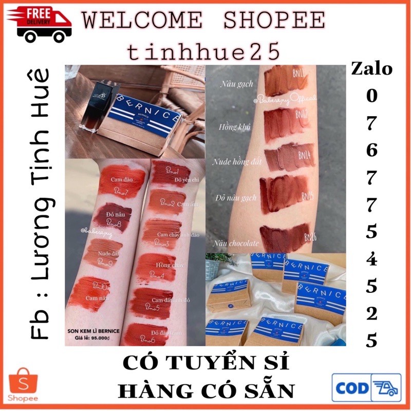 SON KEM BERNICE SIZE LỚN - MUA 3 TẶNG MASK NGỦ MÔI | BigBuy360 - bigbuy360.vn