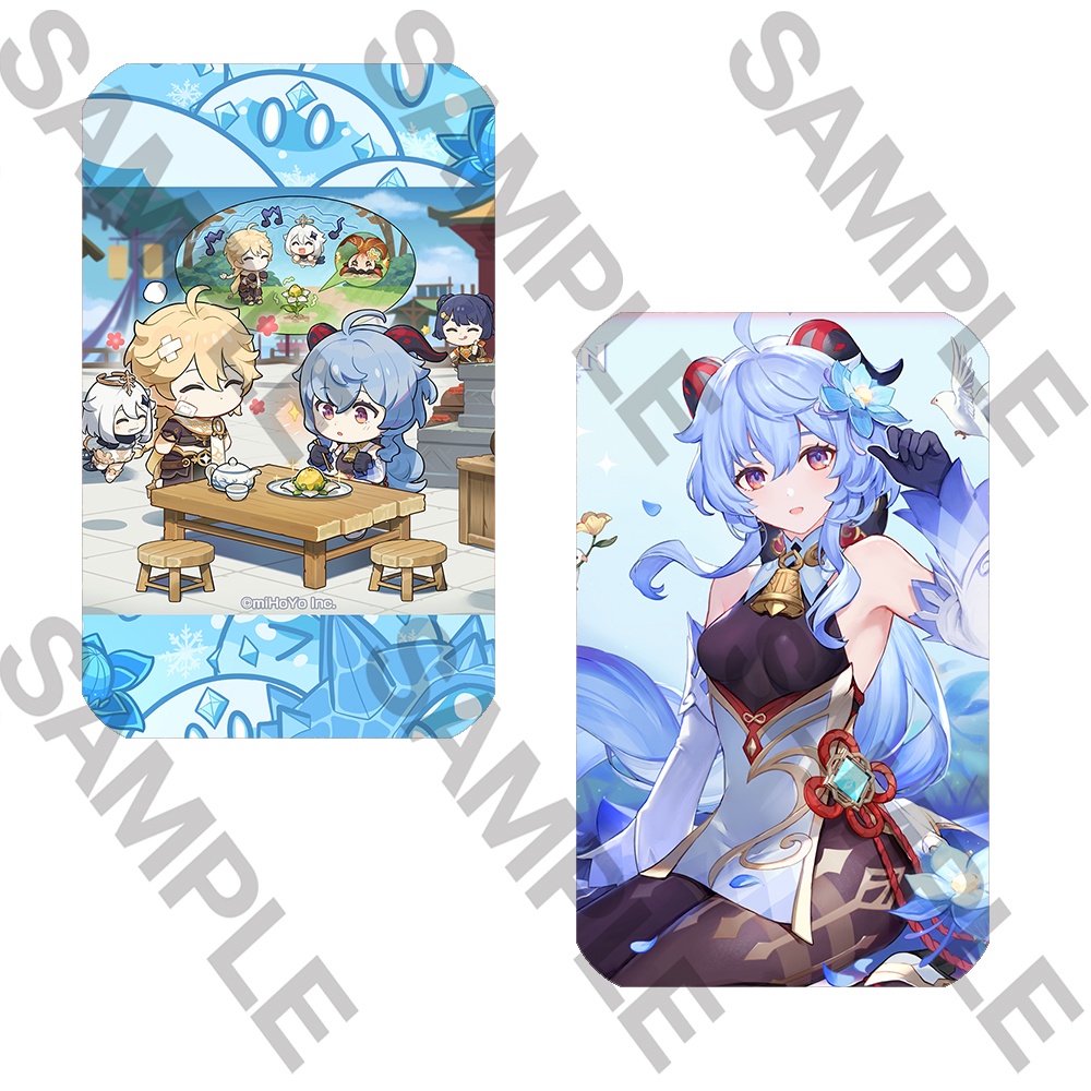 Ảnh thẻ in hình game GENSHIN IMPACT ver LIYUE card bo góc viền 5*8cm anime chibi xinh xắn sưu tầm