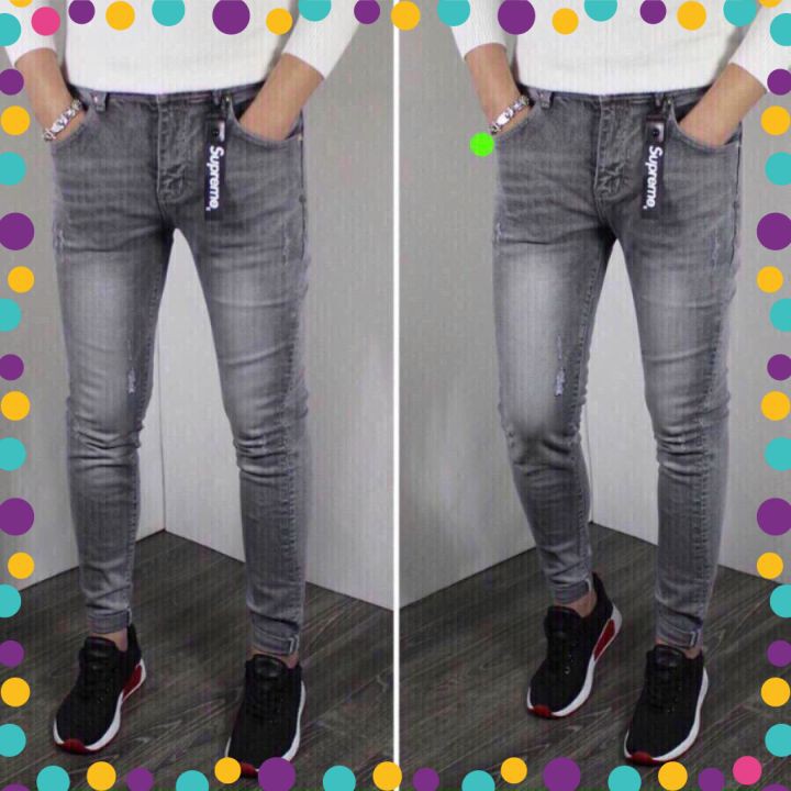 Quần Jean Nam Chất Co Giãn, Không Bai Màu, Dáng Ôm Body, Hit Hót (ảnh kèm video) Thời Trang Phong Cách Tp_shop_87 ms8743