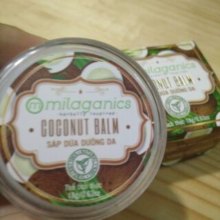 Sáp Dưỡng Da Milaganics Dầu Dừa 18g