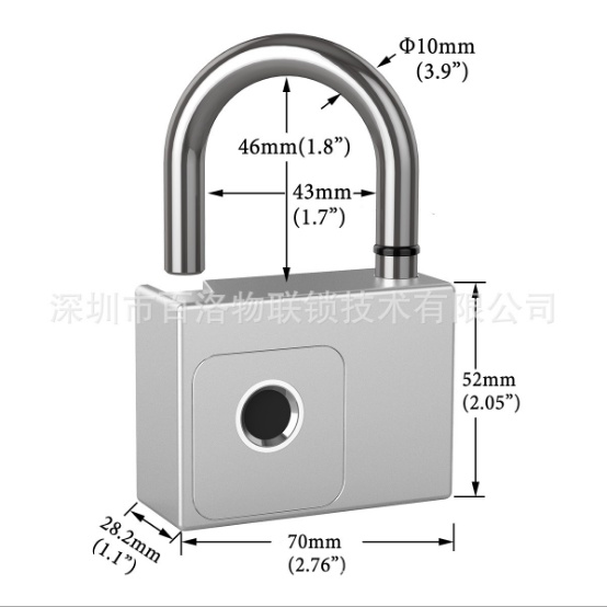 Khóa cửa vân tay chính hãng Glock bản to sử dụng vân tay và app điện thoại để mở, cực tiện lợi không cần chìa