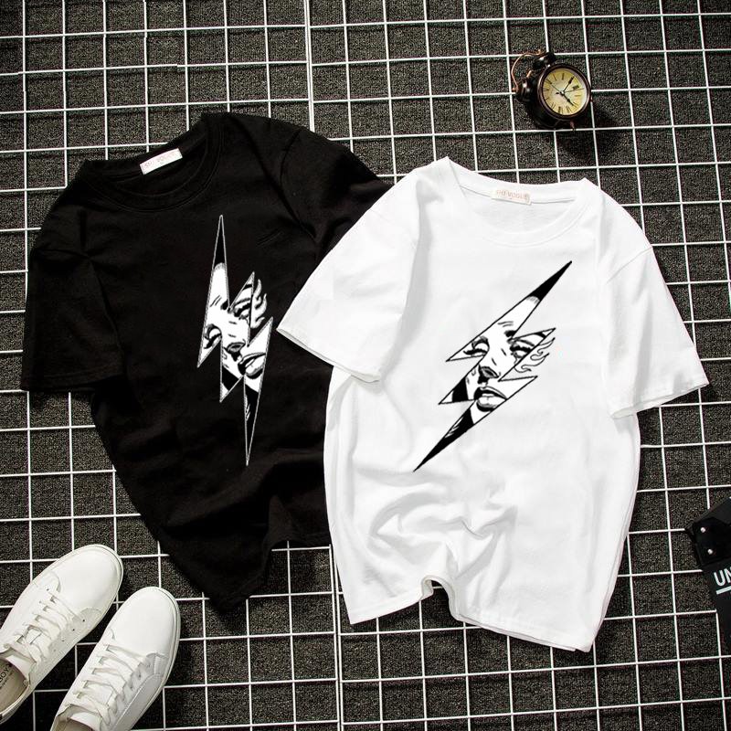 Áo thun unisex form rộng đồ họa cá tính Hàn Quốc vải dày mịn 2019T2027