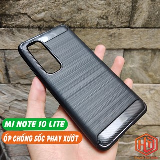 Ốp lưng mi note 10 lite dẻo PHAY XƯỚT chống bám vân tay bảo vệ camera phụ kiện điện thoại huỳnh tân store