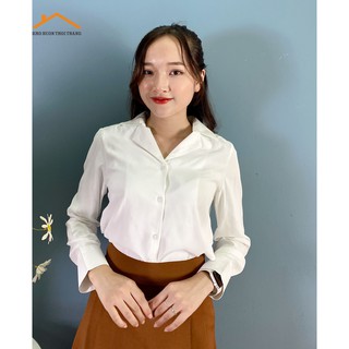 Áo Sơ Mi Lụa Cổ Vest_Phong Cách Tiểu Thư
