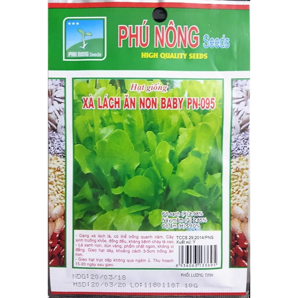 Hạt giống XÀ LÁCH ĂN NON BABY 10g