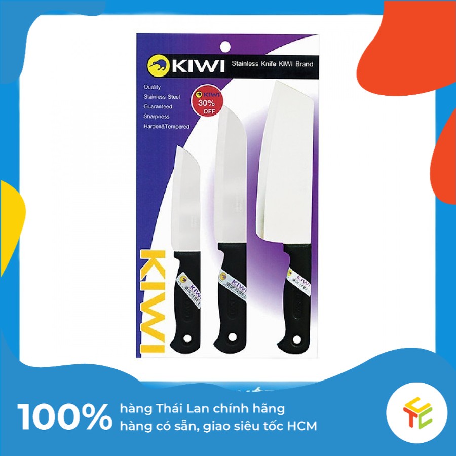 Bộ Dao 3 Món Kiwi Vn3-Set (475,477,211) Cao Cấp Thái Lan Nhập Khẩu