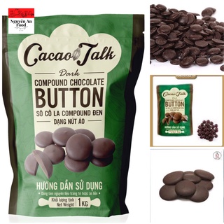 SÔ CÔ LA COMPOUND ĐEN DẠNG NÚT ÁO CACAO TALK GÓI 1KG