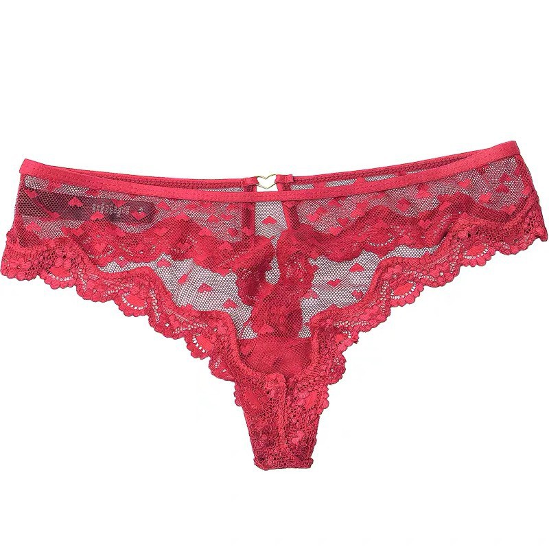 Quần lót ren lọt khe Vicky tim T03